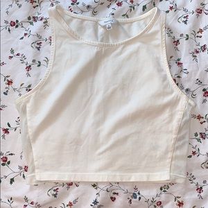 White crop top